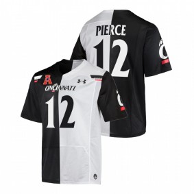 Alec Pierce Cincinnati Bearcats 2021-22 Black White Split Edition College Football #12 Jersey