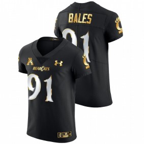 Alex Bales Cincinnati Bearcats 2021-22 Black Golden Edition Elite Football #91 Jersey