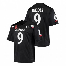 Men Cincinnati Bearcats Desmond Ridder #9 Black Alumni College Football Jersey