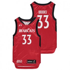 Youth Cincinnati Bearcats College Basketball #33 Red Nysier Brooks Replica Jersey