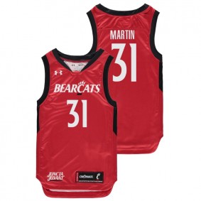 Youth Cincinnati Bearcats College Basketball #31 Red Sam Martin Replica Jersey